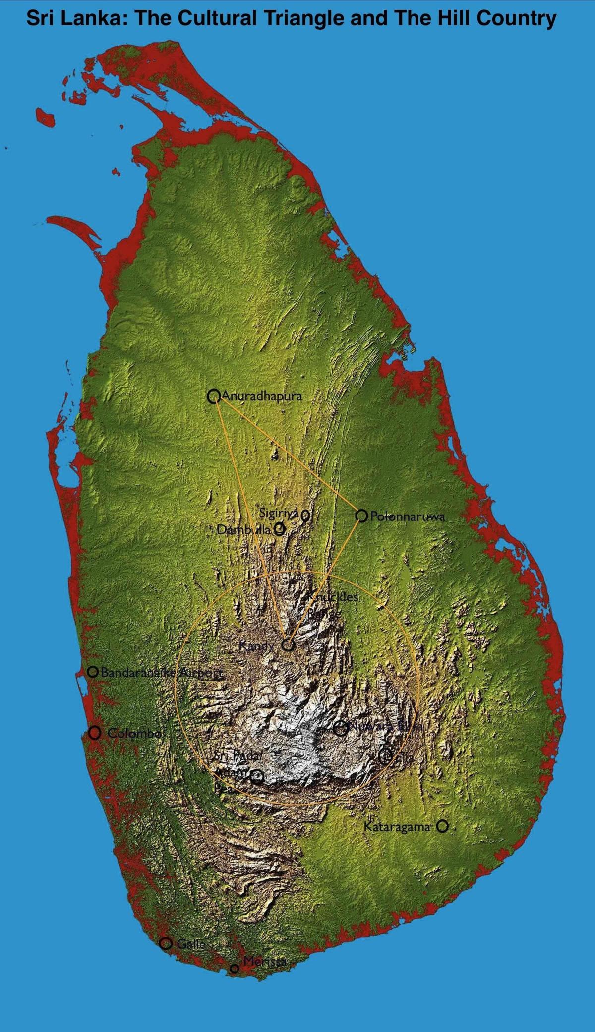 kart təpə ölkədə Şri-Lanka