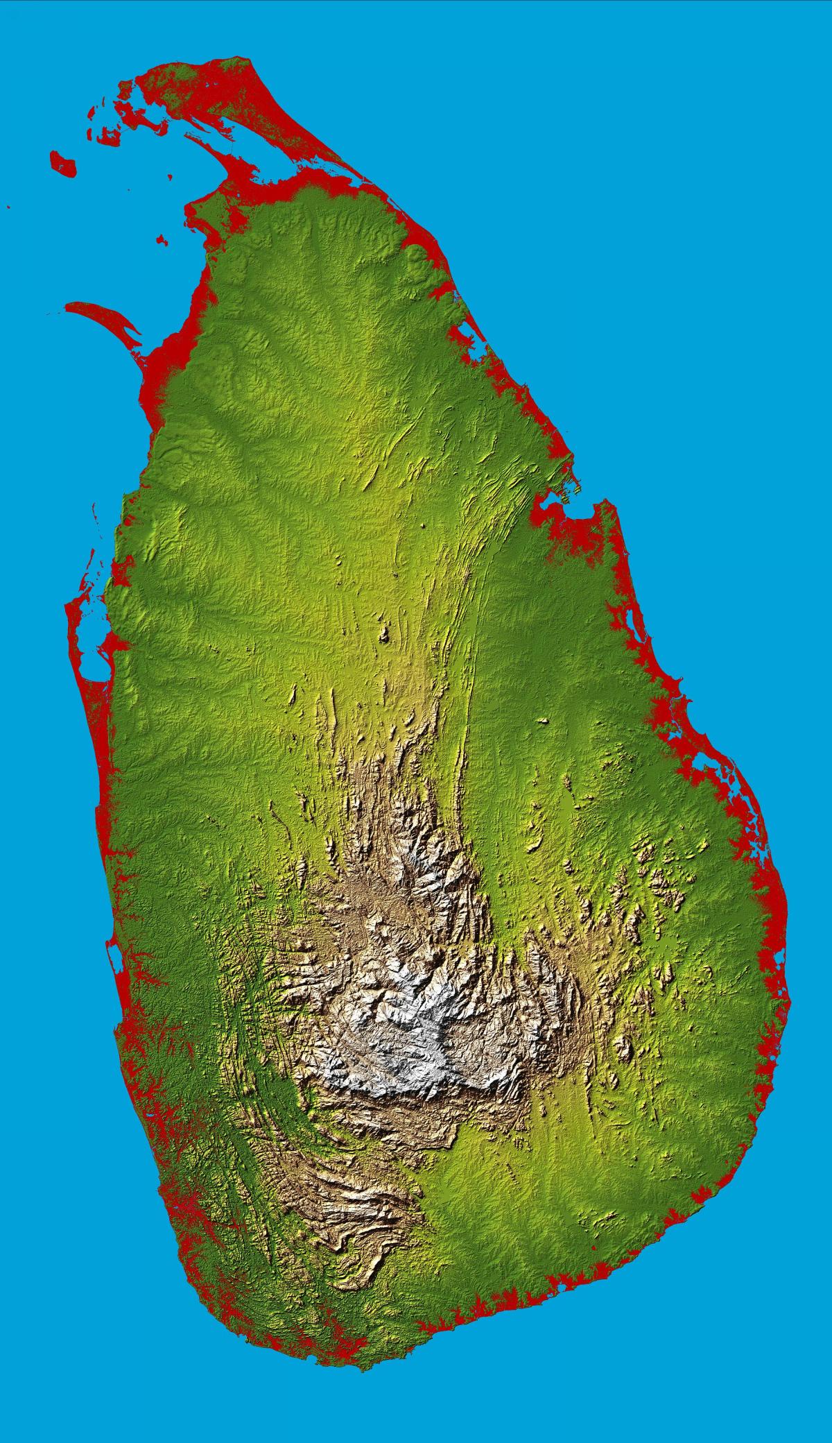 kart Şri-Lanka 3д