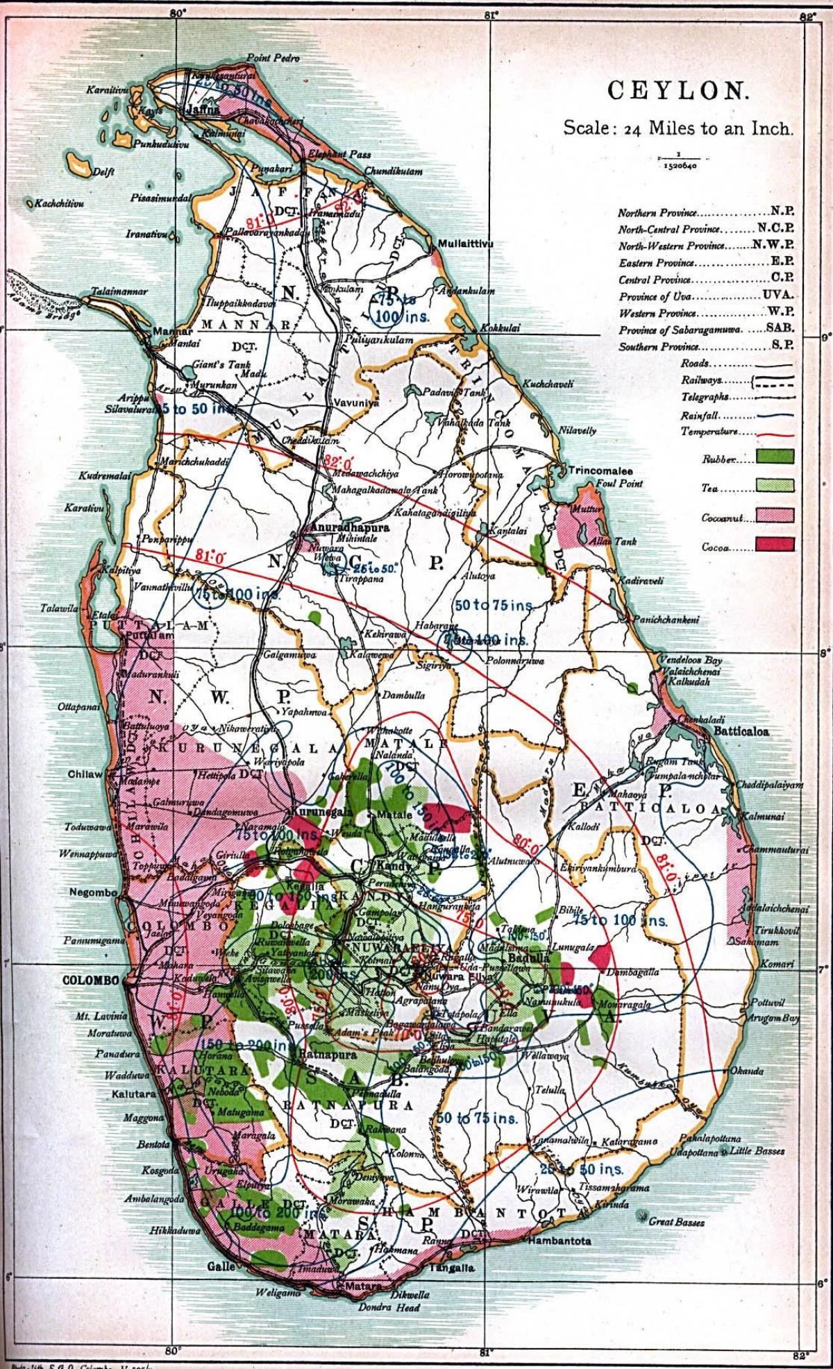 kart Цейлона Şri-Lanka