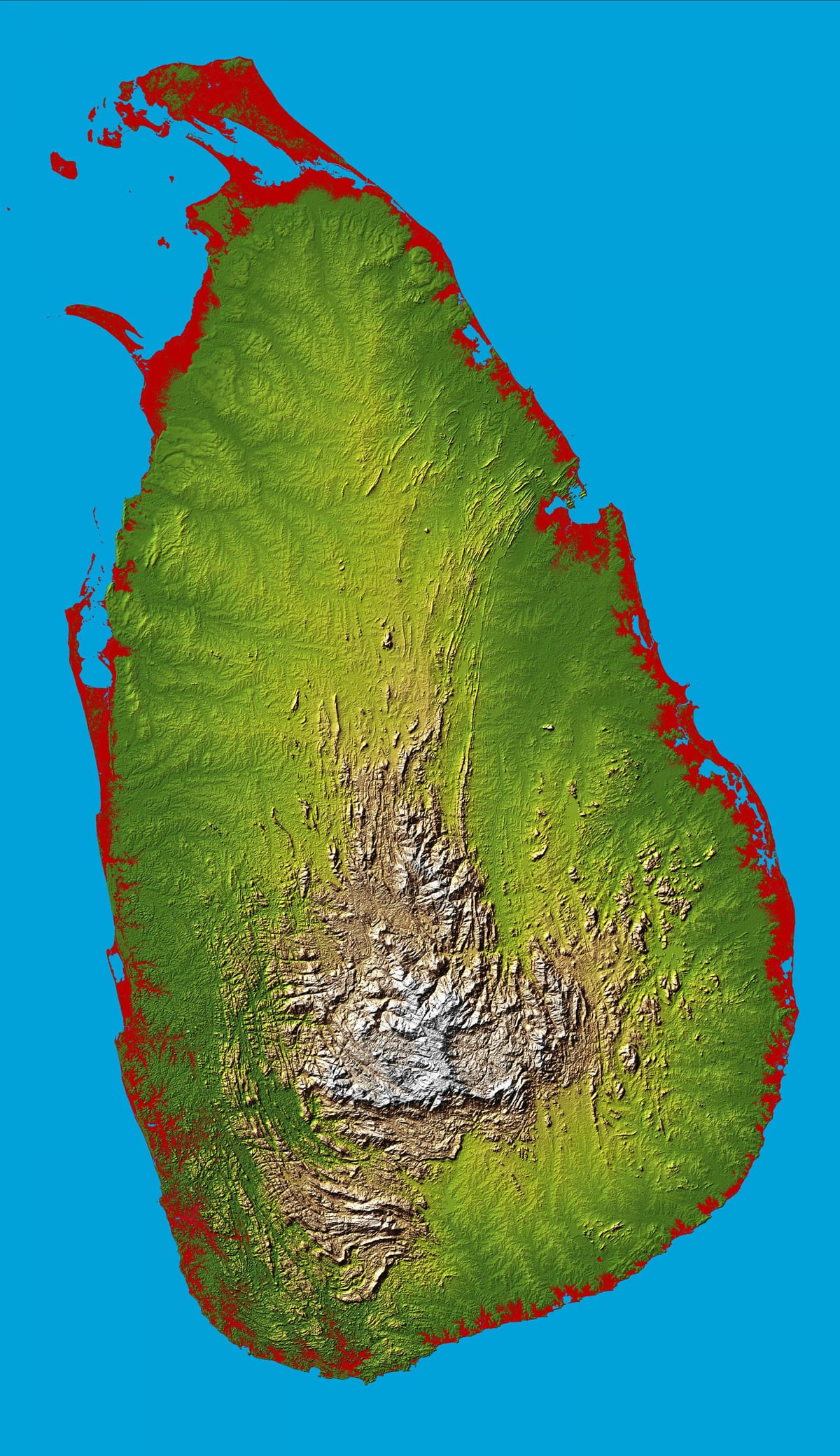 kart Şri-Lanka 3д