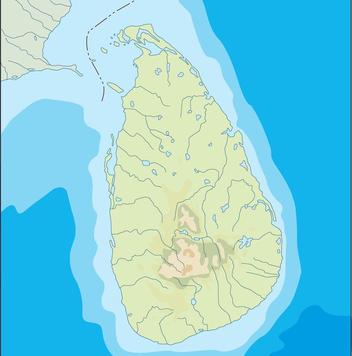 Şri-Lanka vektor xəritəsi