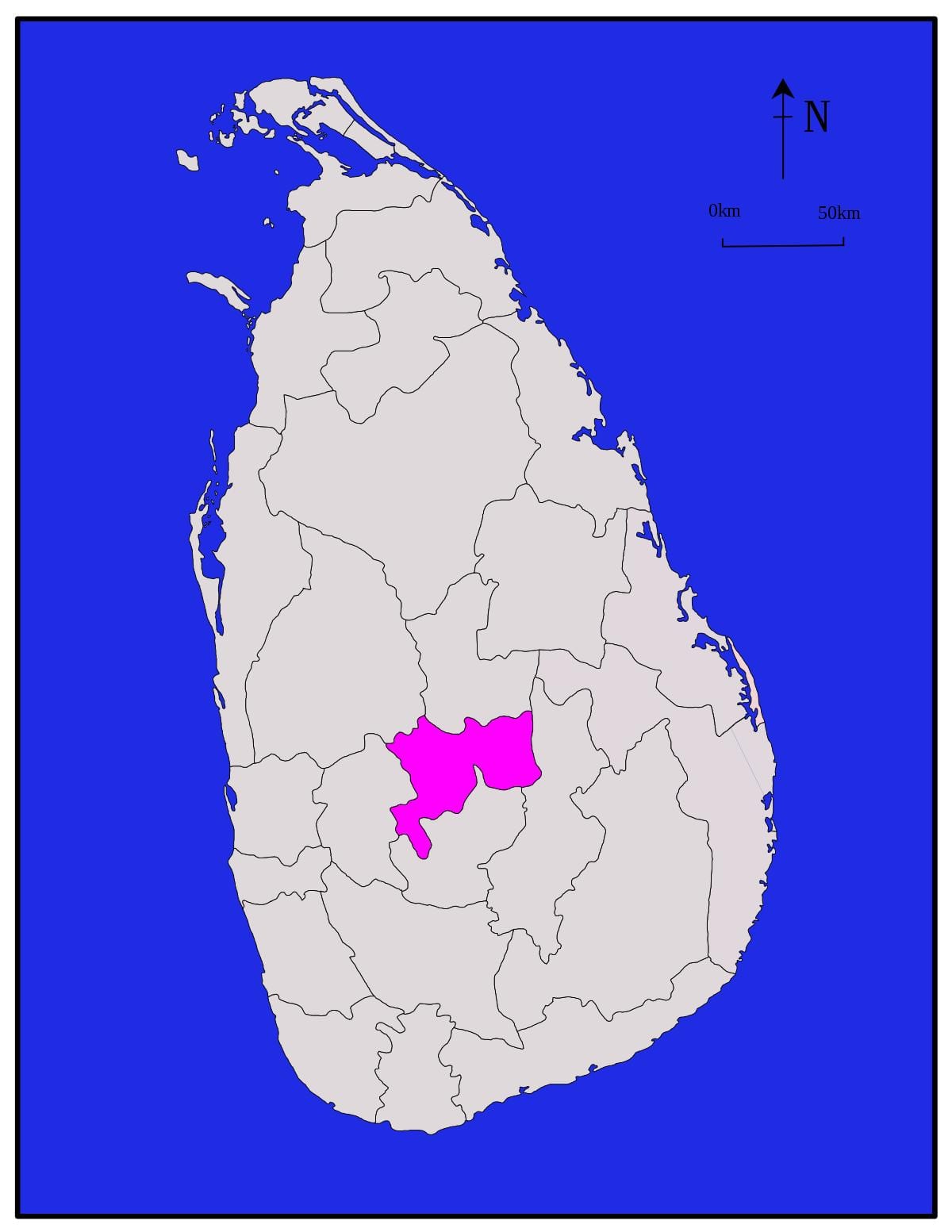 Канди Şri-Lanka xəritə