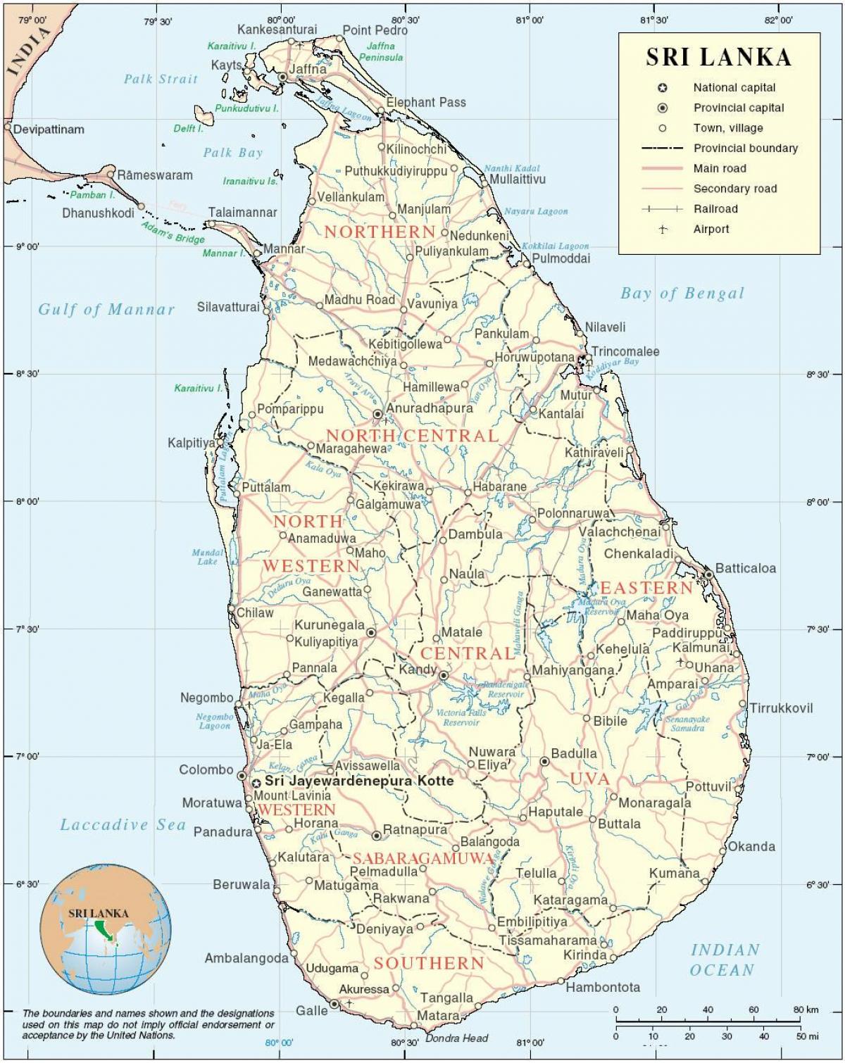 Şri-Lanka kart HD