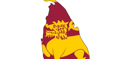 Kart bayraq Şri-Lanka 