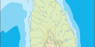 Şri-Lanka vektor xəritəsi