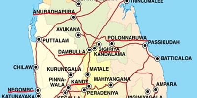 Ella xəritə Şri-Lanka
