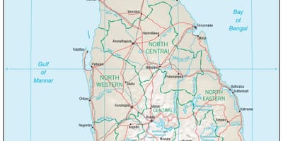 Kart naviqasiya xəritəsi, Şri-Lanka